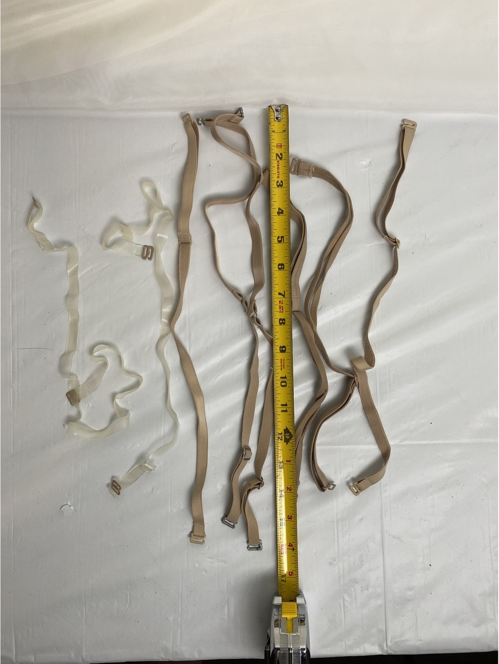 Lot of Replacement Bra Straps Nude and Clear